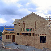 Summit Cove framing work for a two-story home