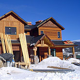 Progress view of the framing work