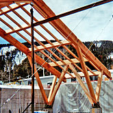 Framing of a private gym in Edwards, CO.