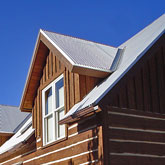 rustic siding on Summit County home