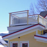 Scond-floor deck in Breckenridge Colorado