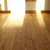 installation of new oak flooring